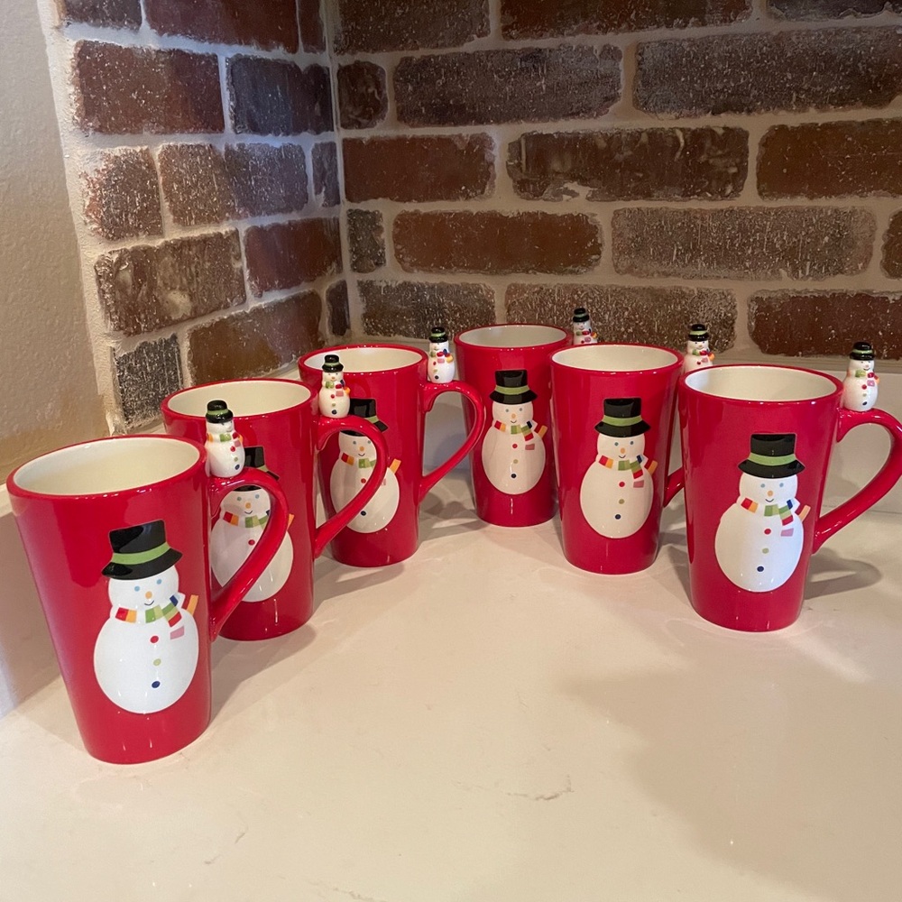 6 Christmas Snowman ⛄️ mugs